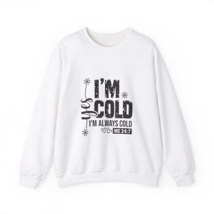 Comfortable & Cozy Unisex Sweatshirt - 'im cold' Design - Image 2