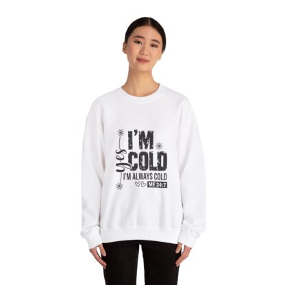 Comfortable & Cozy Unisex Sweatshirt - 'im cold' Design - Image 5